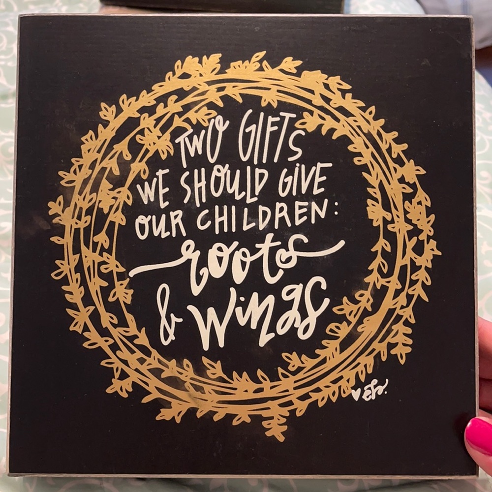 Wooden decorative sign